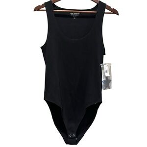 Good American THE FEEL GOOD MICRO RIB COTTON BODYSUIT GB0224 Size 4 (XL] NEW
